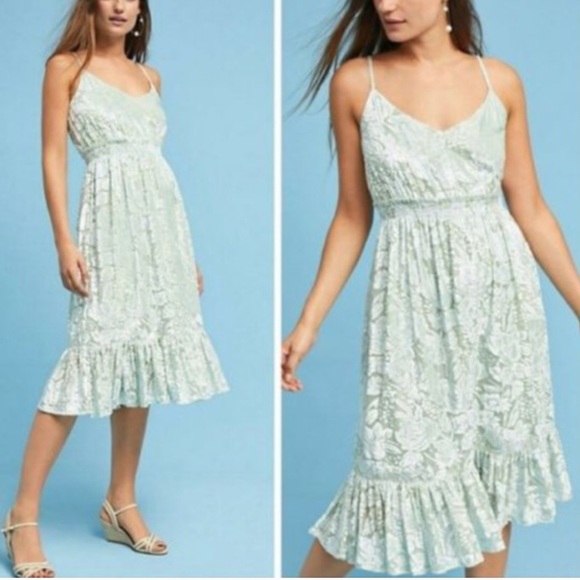 Anthropologie Dresses & Skirts - ANTHROPOLOGIE Velvet Hemant Nandita Burnout Dress